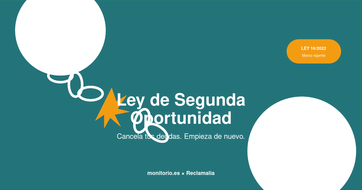Ilustración de ruptura de cadena de deuda con la Ley 16/2022 de Segunda Oportunidad